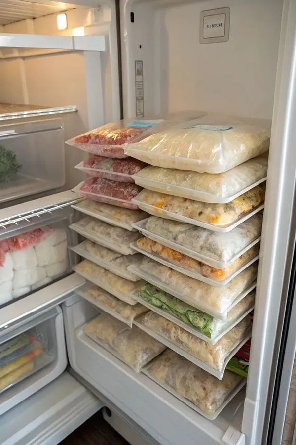 ایده چیدمان فریزر یخچال | فریزرت همیشه شلوغه؟ 6 ترفند ساده برای یک فریزر مرتب و جادار! 9 Freezer arrangement 5