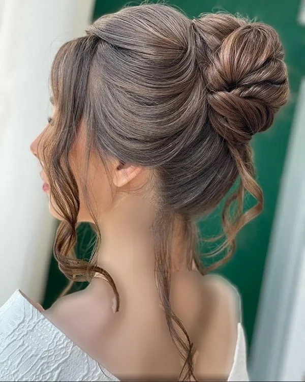 Girls chignon model 26