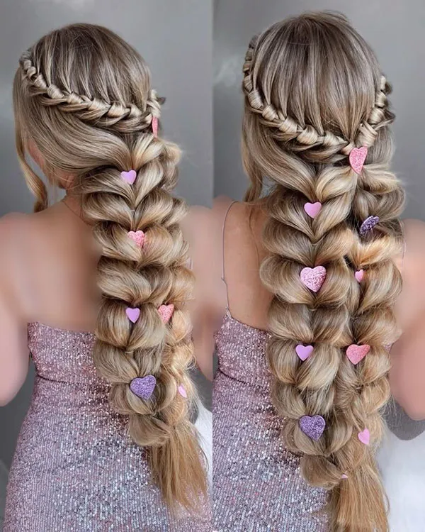 Girls hair weave for wedding 11
