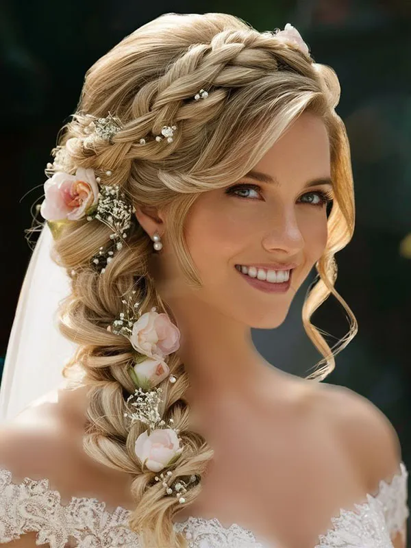 Girls hair weave for wedding 12