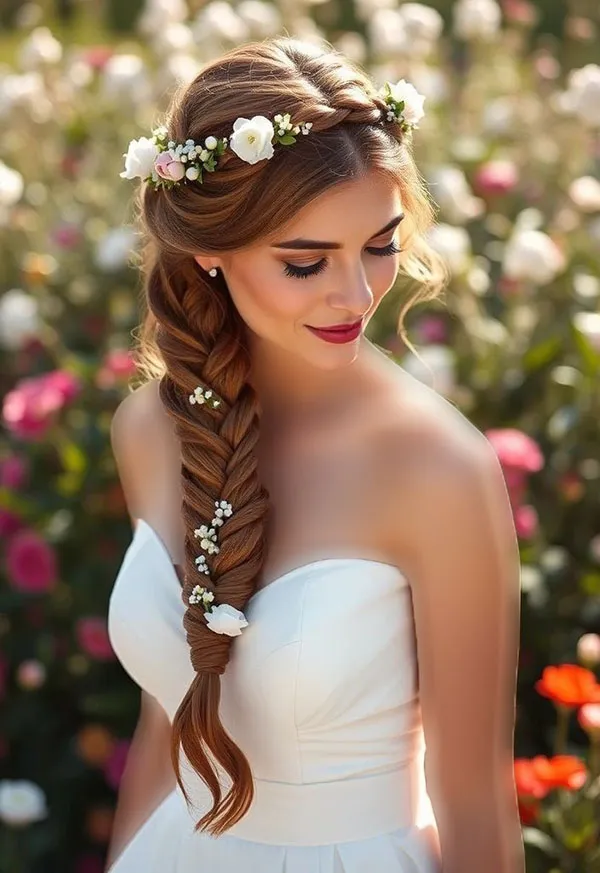 Girls hair weave for wedding 17