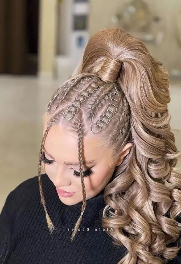 Girls hair weave for wedding 30