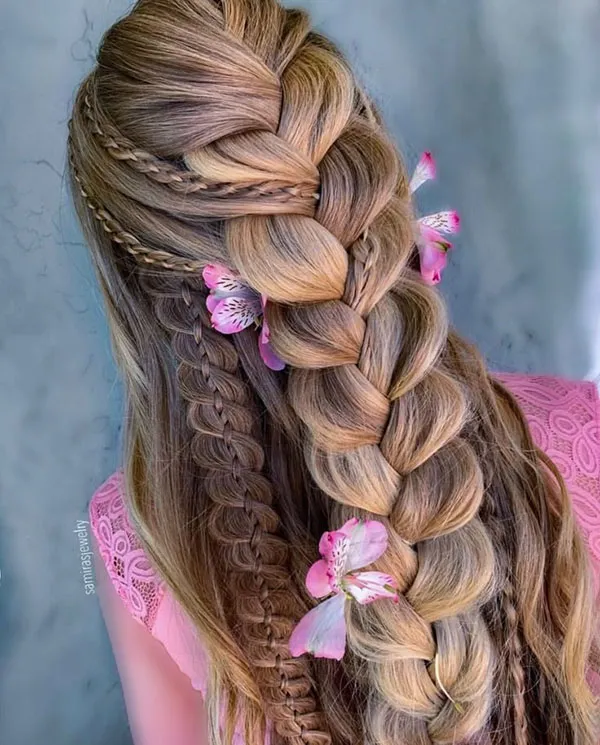 Girls hair weave for wedding 8