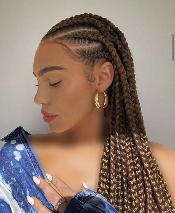 Girls hair weave model 23