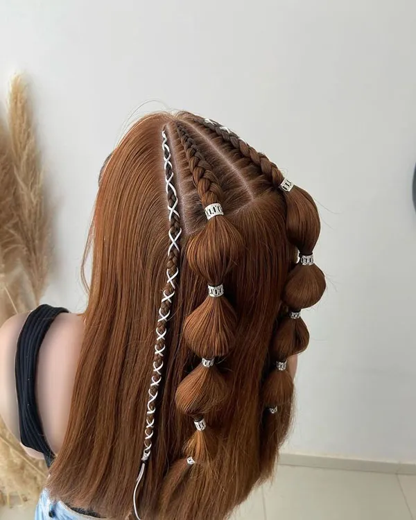 Girls hair weave model 8