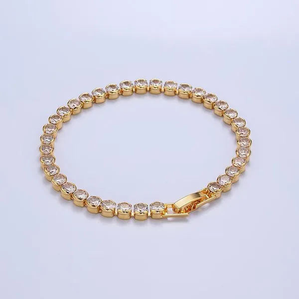 Gold tennis bracelet 10