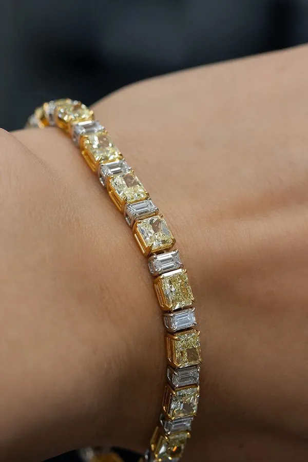 Gold tennis bracelet 12