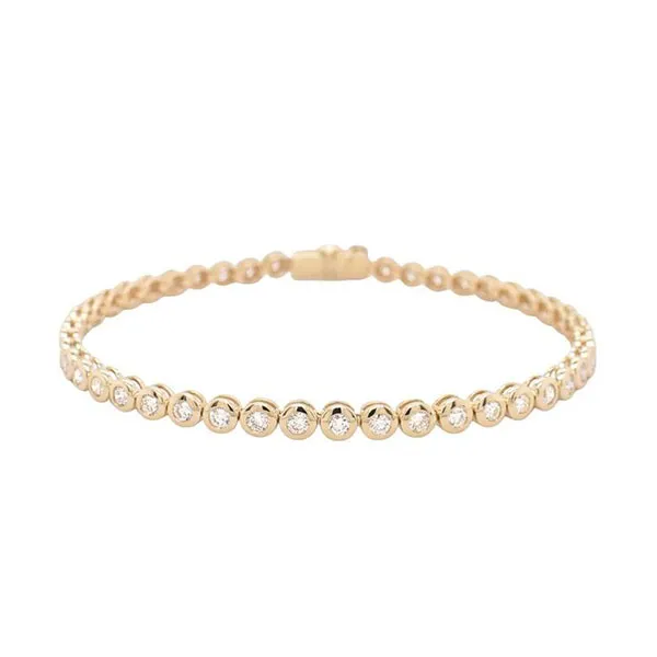 Gold tennis bracelet 2