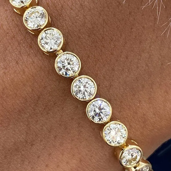 Gold tennis bracelet 20