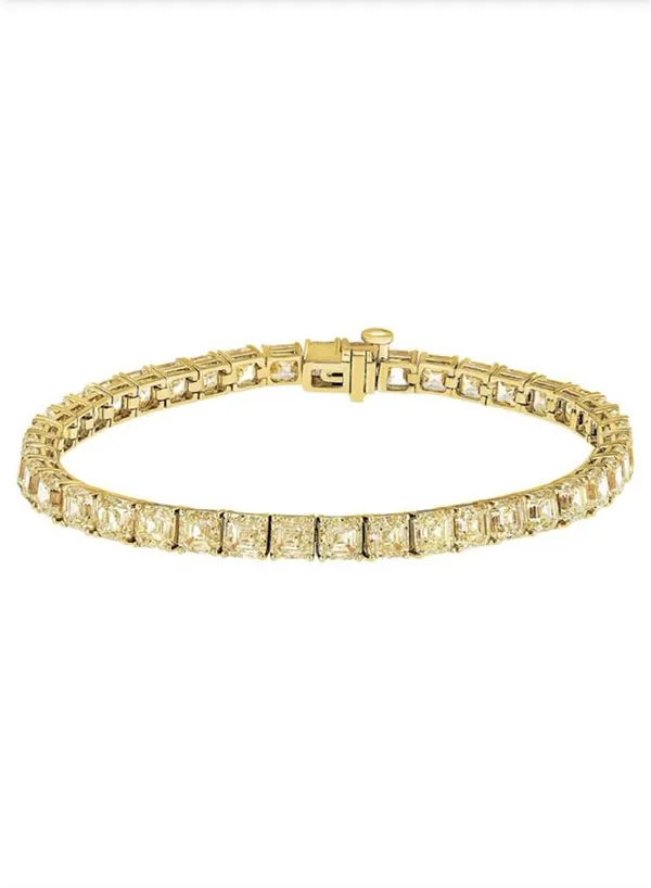 Gold tennis bracelet 28