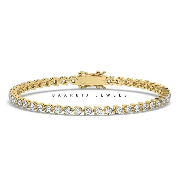 Gold tennis bracelet 30