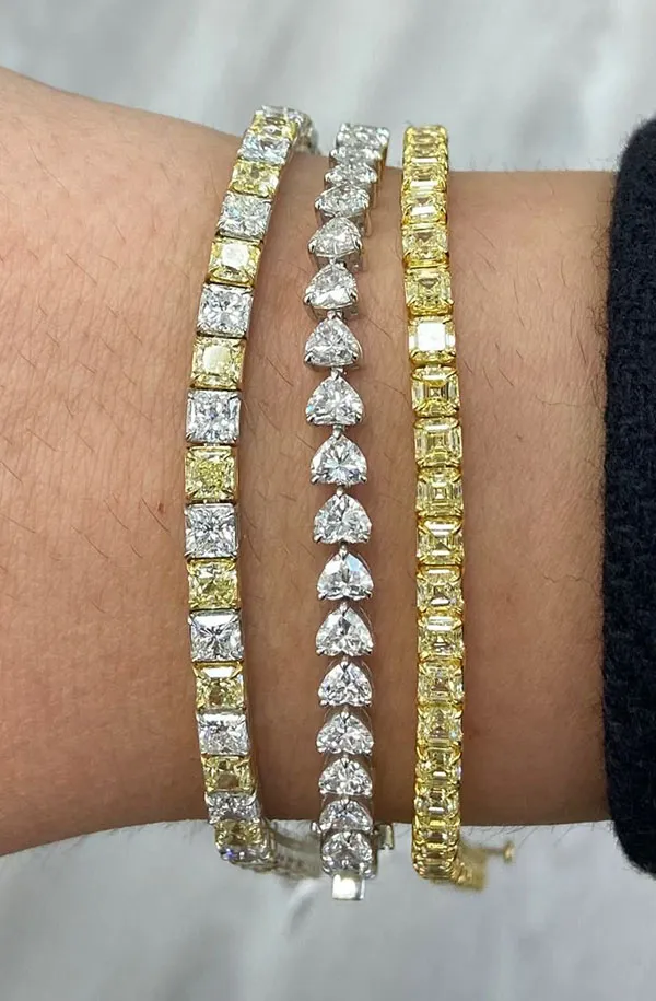 Gold tennis bracelet 4