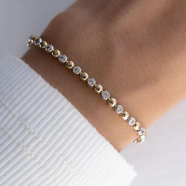 Gold tennis bracelet 5