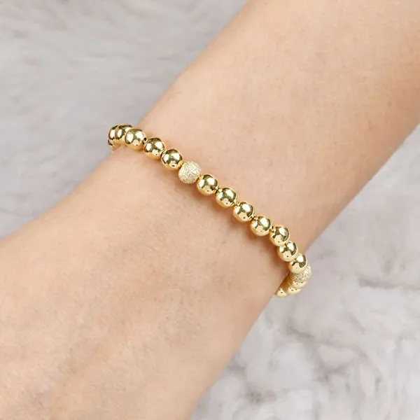 Gold tennis bracelet 7
