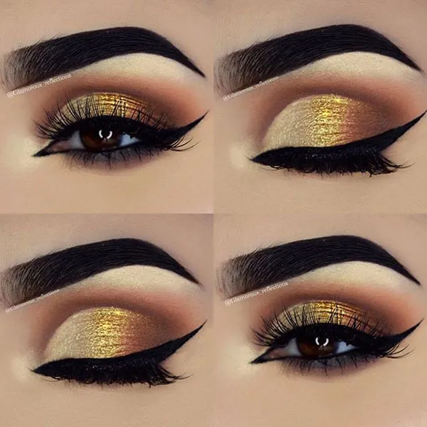 Golden eyeshadow 23