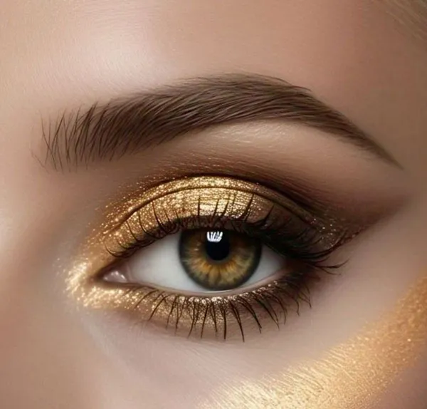 Golden eyeshadow 26