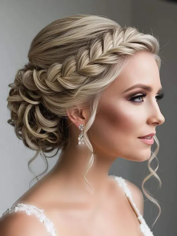 Hair weave for girls weddings 1