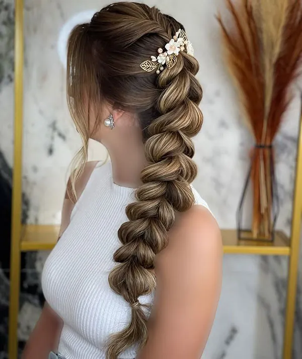 Hair weave for girls weddings 10