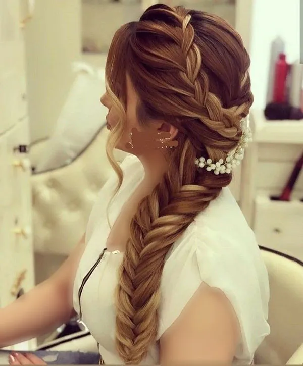 Hair weave for girls weddings 13