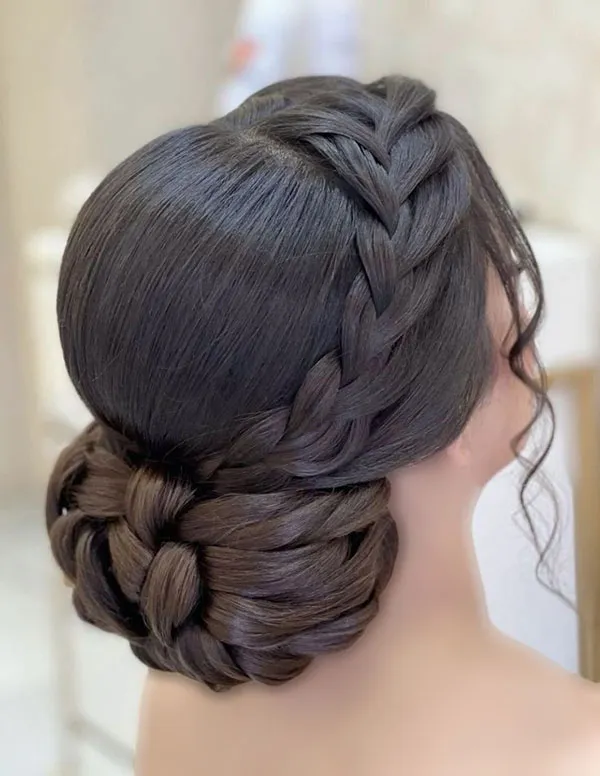 Hair weave for girls weddings 14