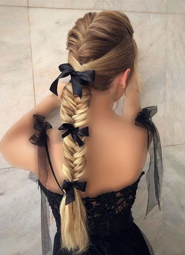 Hair weave for girls weddings 7