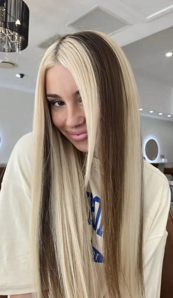 Highlighting the front of the hair 22