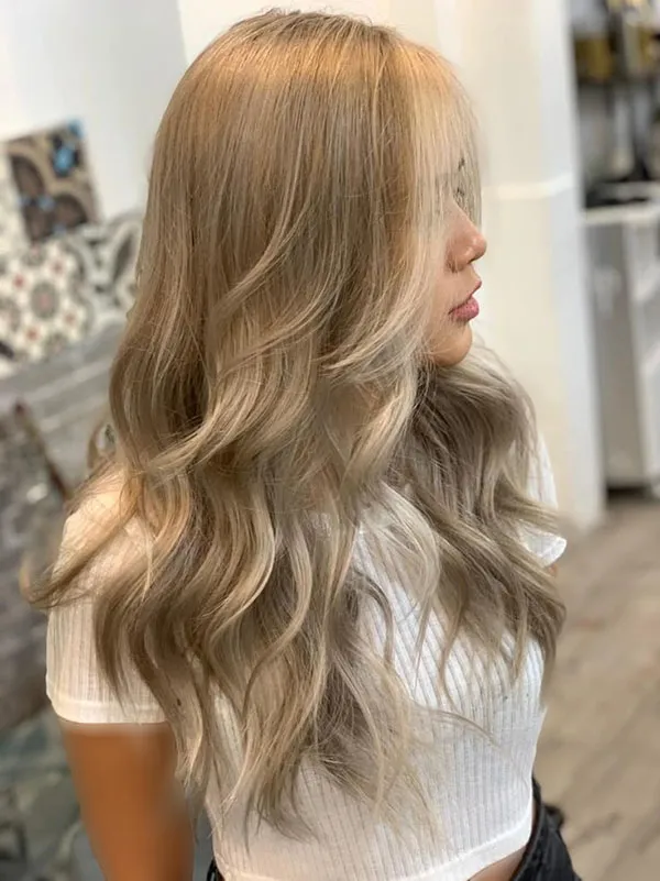 Highlighting the front of the hair 30