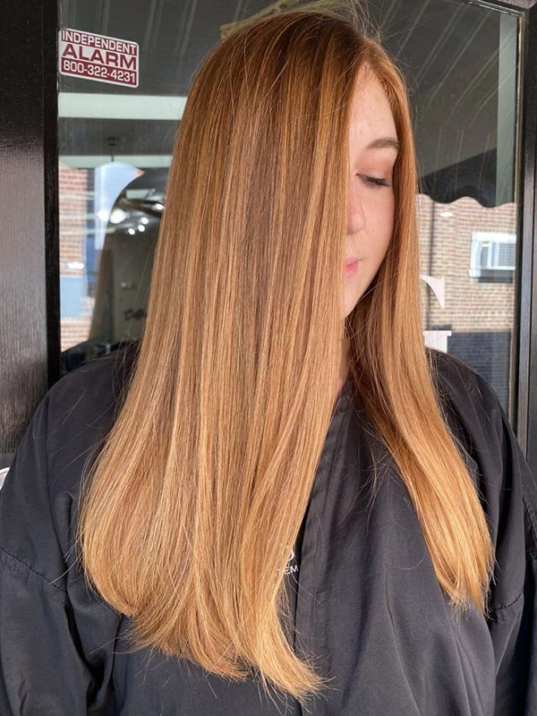 Honey copper hair color 1