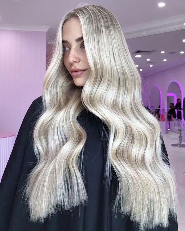 Long hair highlights 1