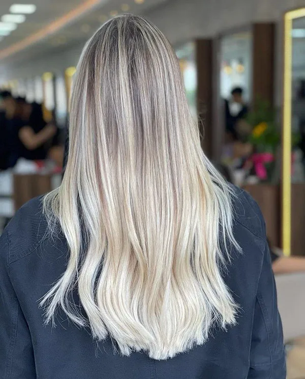 Long hair highlights 15