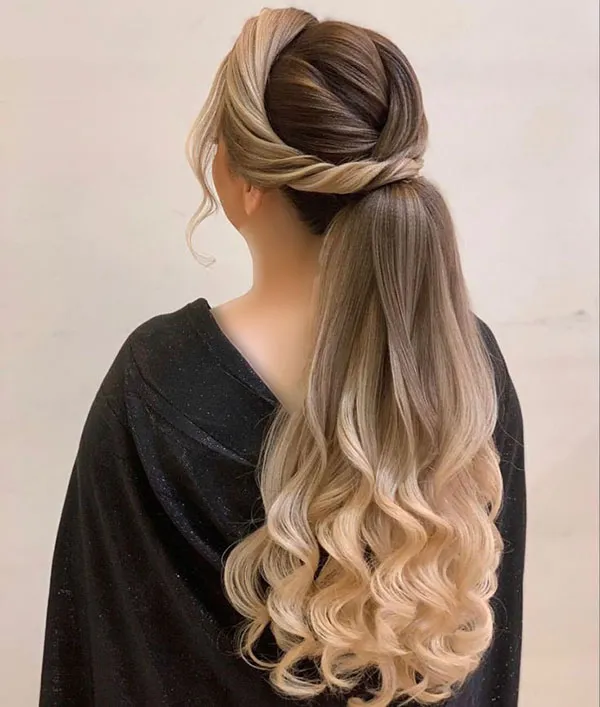 Long hair highlights 17