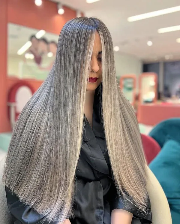 Long hair highlights 2