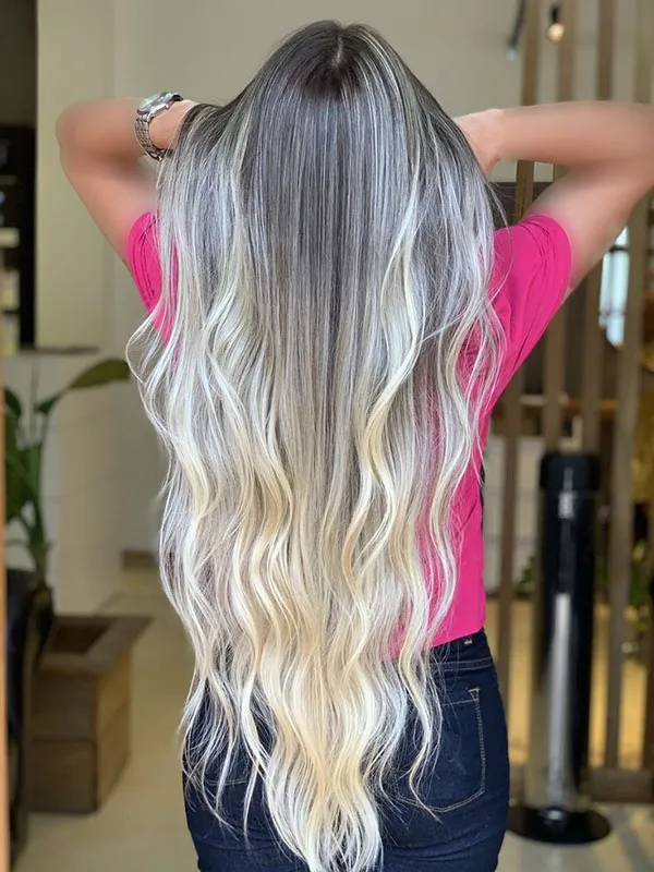 Long hair highlights 20
