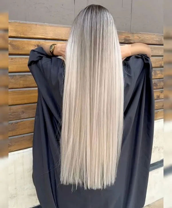 Long hair highlights 22