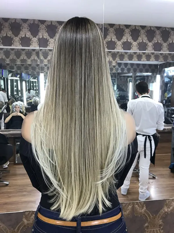 Long hair highlights 23