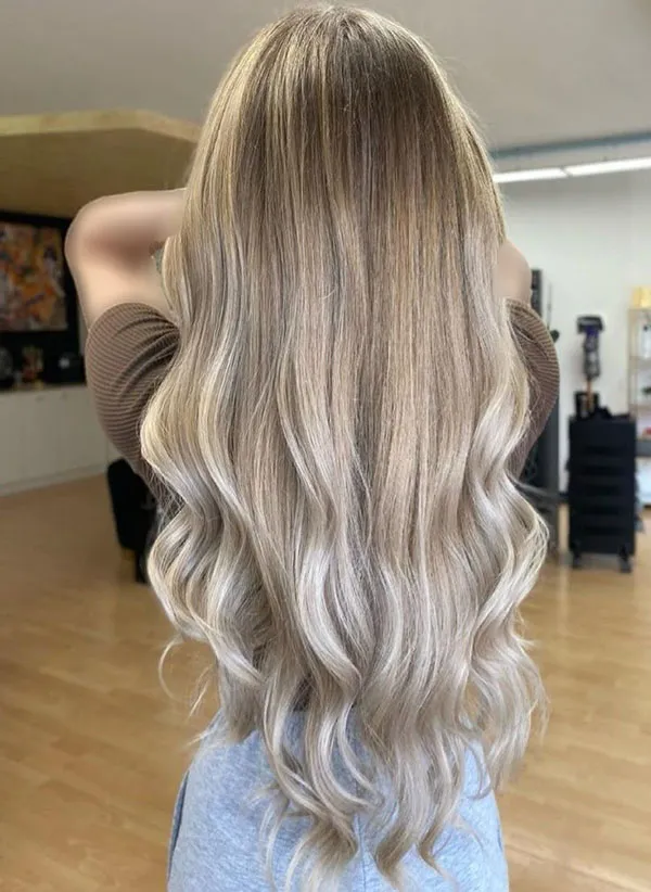 Long hair highlights 26