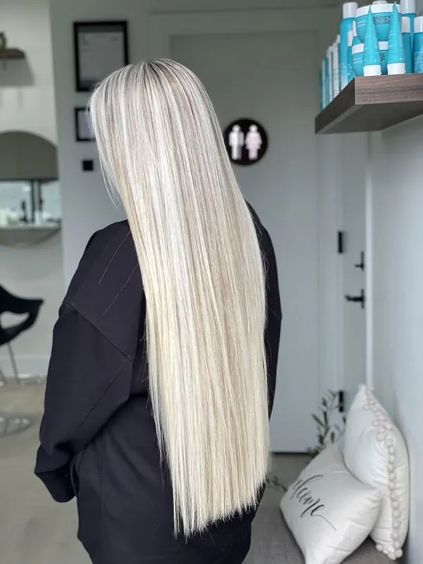 Long hair highlights 3