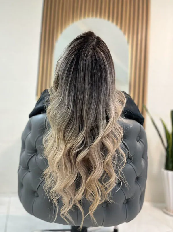 Long hair highlights 5