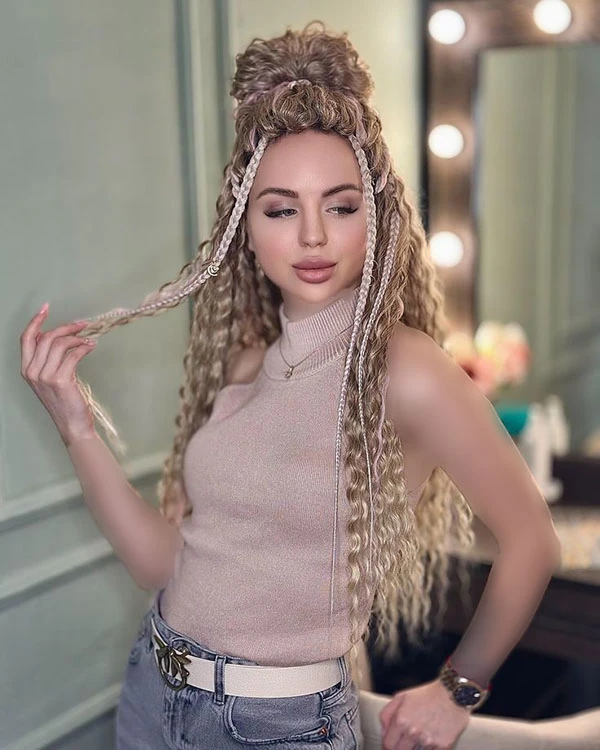 39 مدل بافت مکزیکی افرو: یه ترندی که از فرهنگ میاد و استایل رو عوض میکنه! 26 Mexican Afro Weave 24