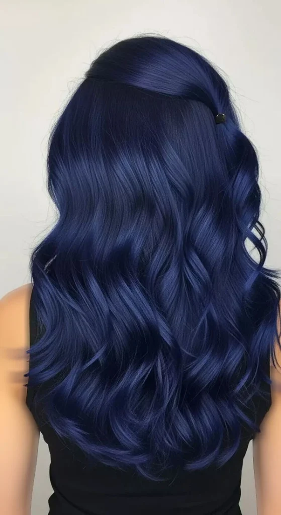 Midnight blue hair color 19