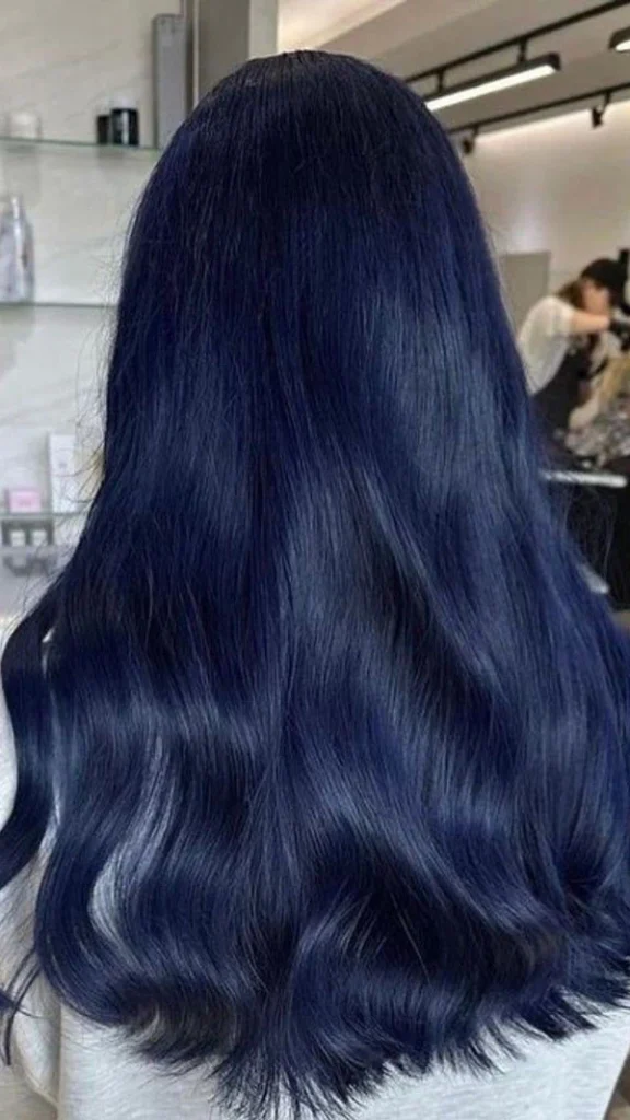Midnight blue hair color 26