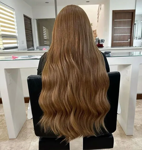 رنگ مو موکا بدون دکلره دخترانه 1404 | رنگ گرمی که این روزا خیلی ترنده! 25 Mocha hair color without bleach 24