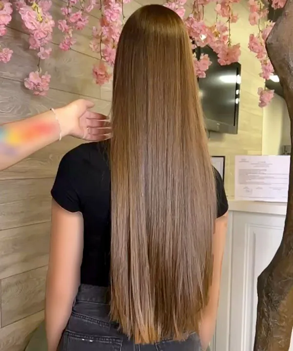 رنگ مو موکا بدون دکلره دخترانه 1404 | رنگ گرمی که این روزا خیلی ترنده! 9 Mocha hair color without bleach 9