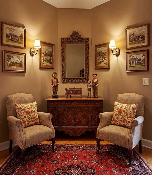 دکوراسیون سنتی مدرن 2025 | وقتی گذشته با حال دست میده! 34 Modern traditional decoration 31