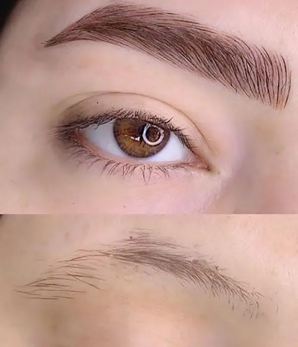 Natural micro eyebrows for girls 30