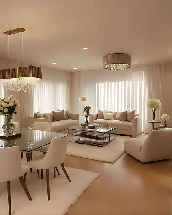 32 مدل دکوراسیون کرم نسکافه ای منزل؛ همون رنگی که خونهتو گرم، شیک و خاص میکنه؟ 20 Nescafe cream home decoration 14