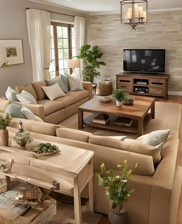 32 مدل دکوراسیون کرم نسکافه ای منزل؛ همون رنگی که خونهتو گرم، شیک و خاص میکنه؟ 5 Nescafe cream home decoration 5