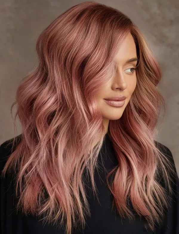 39 مدل رنگ مو پوست پیازی جدید؛ آمادهای با این رنگ، استایل جدیدت رو بسازی؟ 12 Onion skin hair color 8