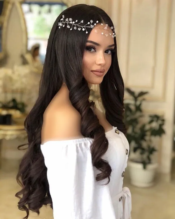 Open hairstyle for wedding 10