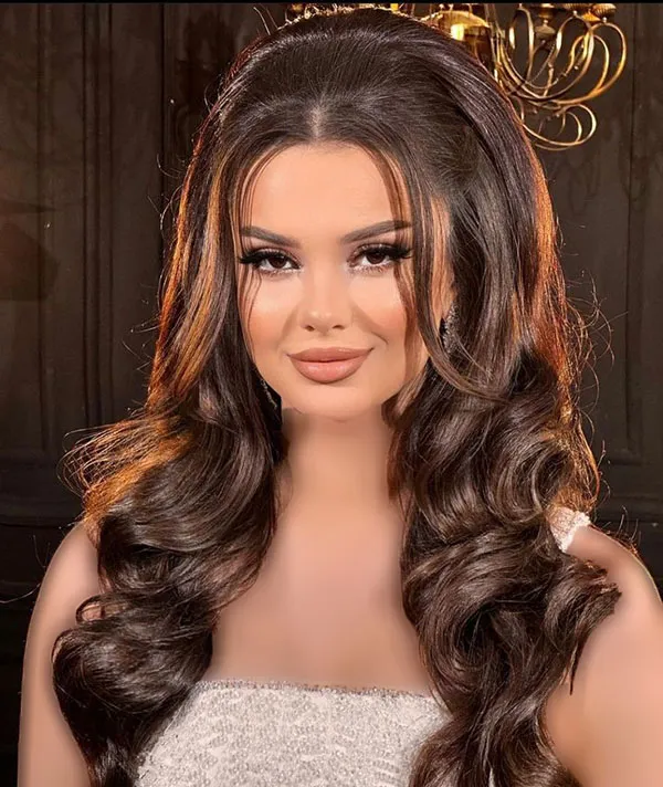 Open hairstyle for wedding 16